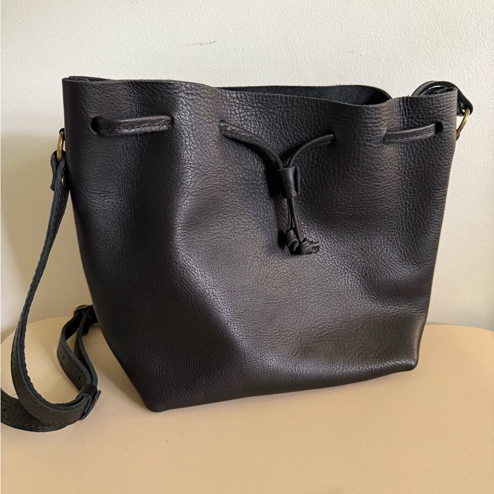 Large Portland Leather Black Crossbody Bag